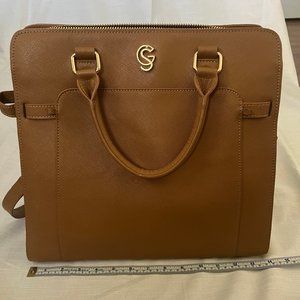 Tan Faux Leather Crossbody